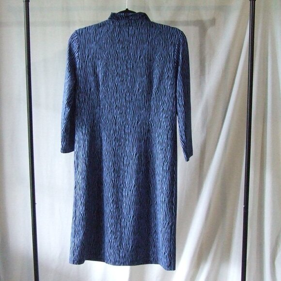 J McLaughlin dress Jaclyn black blue bow tie detail fairy feminine ruffle new - Picture 11 of 16